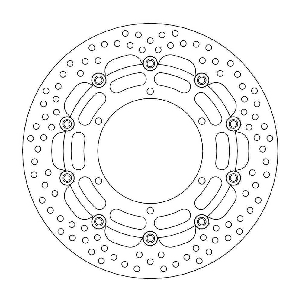 Brake Disc Road Halo - Floating - Front - Yamaha: Yzf R7, Fjr1300/abs, Mt-01 - Grafite Offroad
