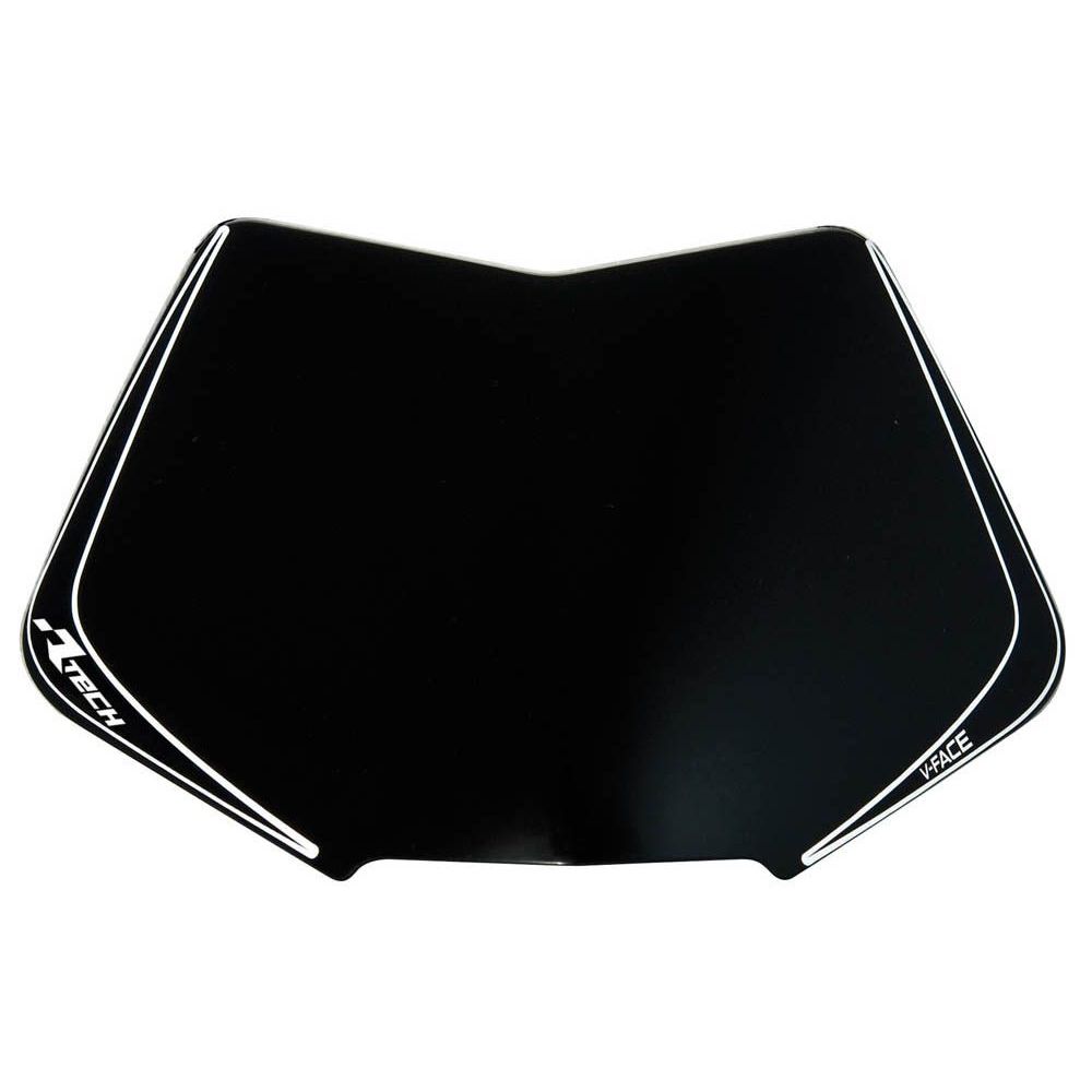 V-face Number Plate Plastic Replacement Black Univ - Grafite Offroad