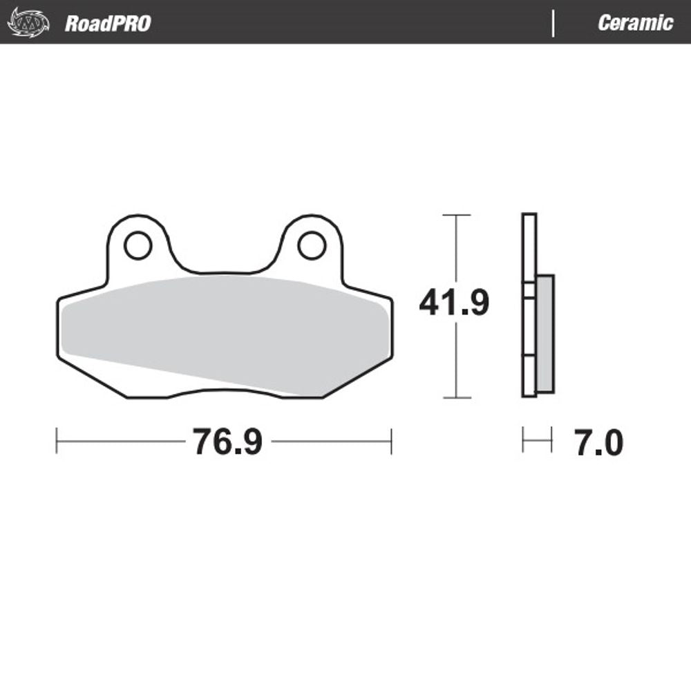 Brake Pads Roadpro Ceramic - Front - Grafite Offroad