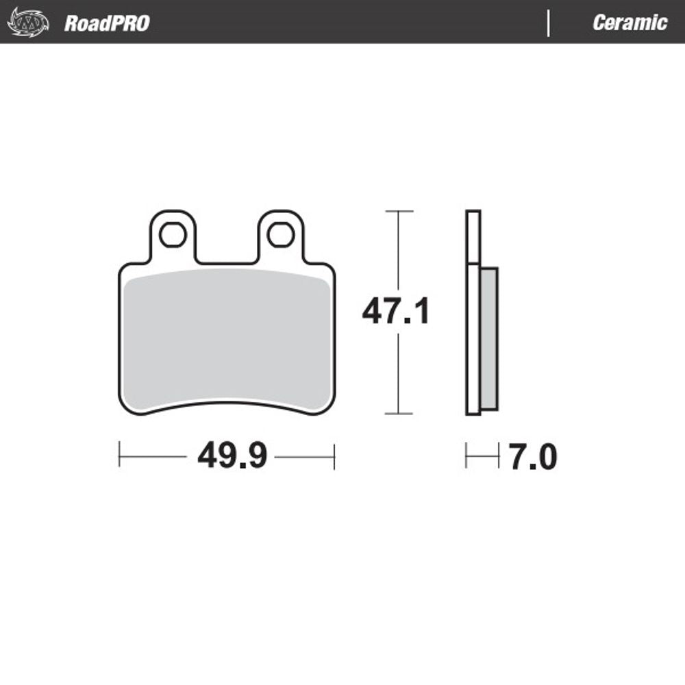 Brake Pads Roadpro Ceramic - Rear - Grafite Offroad