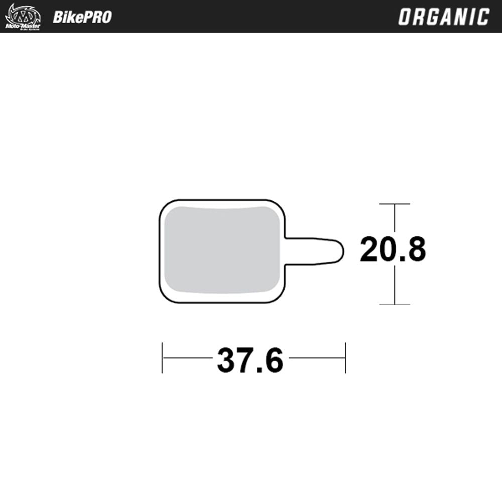Brake Pad Bicycle Organic - Assess E -solex, Mechanical - Grafite Offroad
