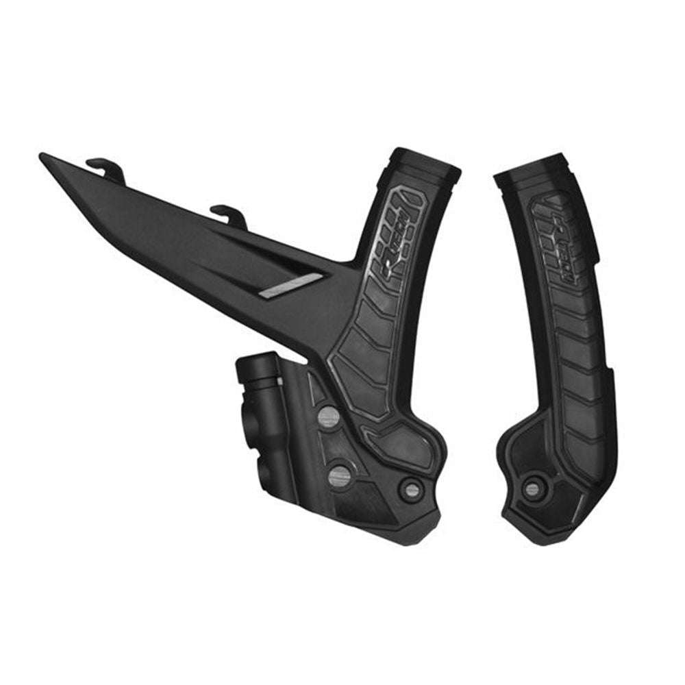 Plastic Frame Protectors Bi-material Black Replica Ktm/husqvarna - Grafite Offroad