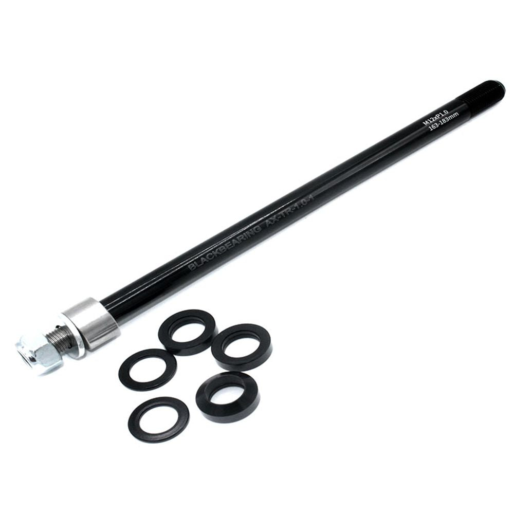 Axle for trailer - BLACKBEARING - TR-1.0-1 (12mm-163/183) - Grafite Offroad