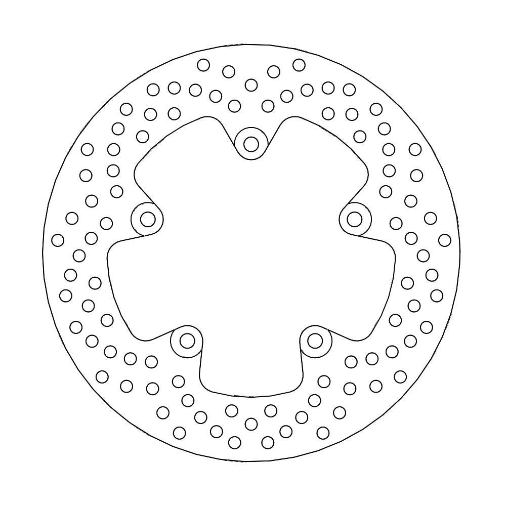 Brake Disc Road Halo - Rear - Ducati: 749/r/s, 999/s/r/biposto - Grafite Offroad