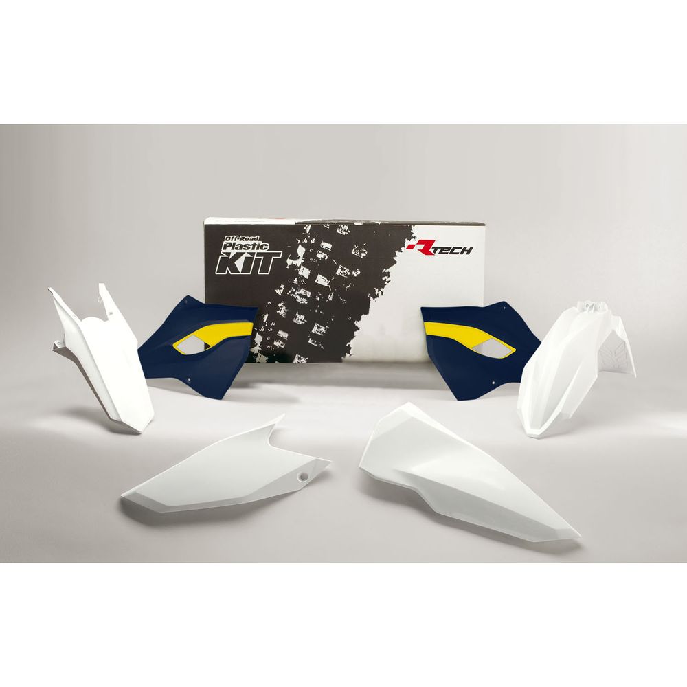 Plastics Kit 4 Pcs White-hsq Blue Replica Husqvarna - Grafite Offroad
