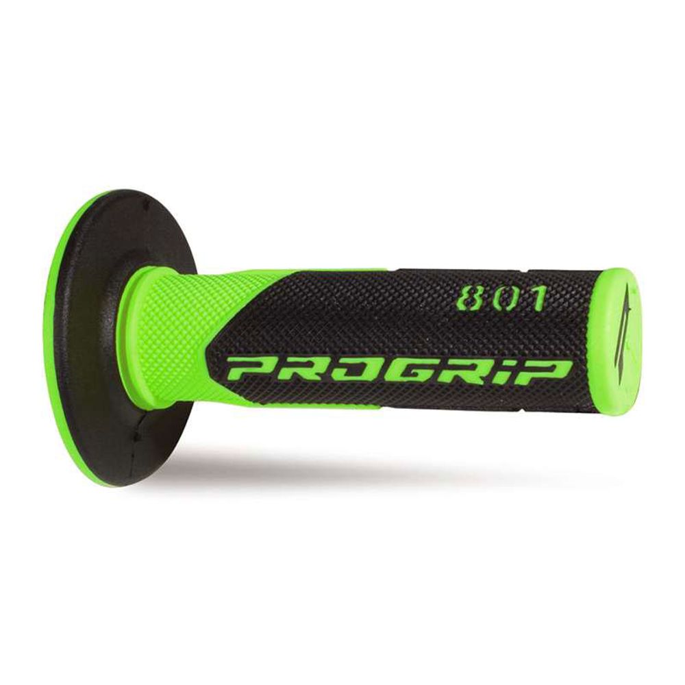 Grips Progrip 801 Mm 22/25 - Double Density - Fluo Green/black - Grafite Offroad