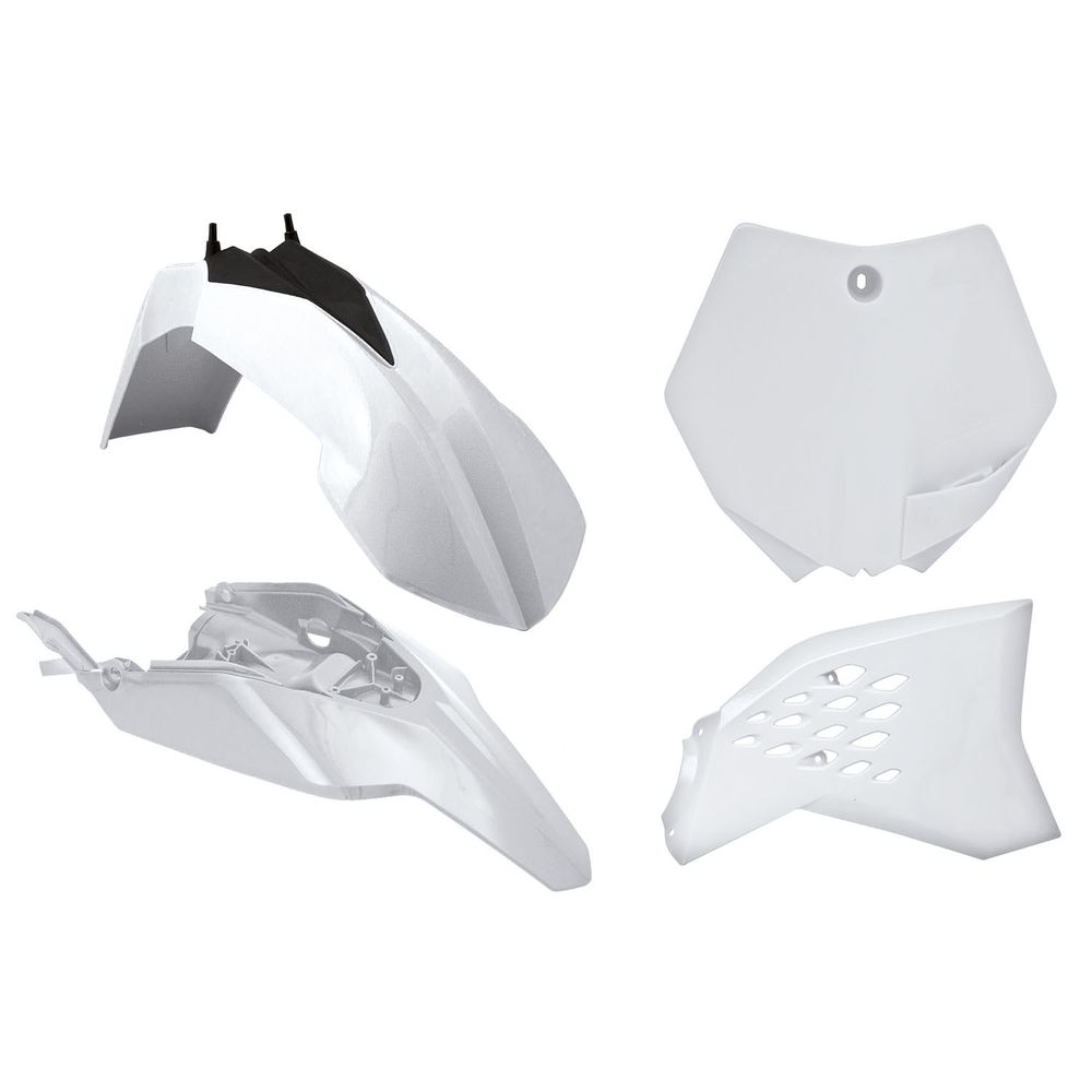 Plastics Kit 4 Pcs White Replica Ktm - Grafite Offroad