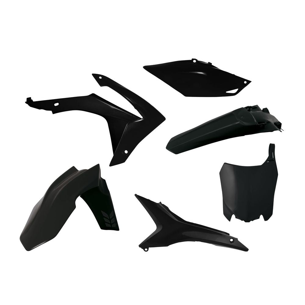 Plastics Kit 6 Pcs W/airbox Covers Crf Black Replica Honda - Grafite Offroad