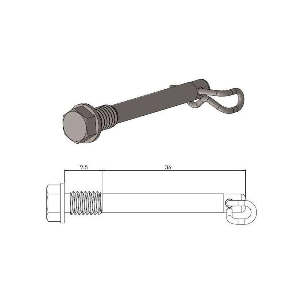 Moto-master Brake Pad Pin - Grafite Offroad
