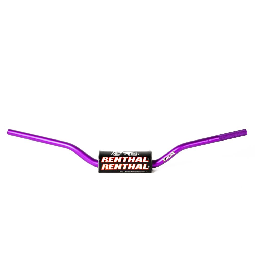 Renthal Handlebar | Fatbar | 604 Rc - Hon Crf 04-18 Kaw Kx-kxf 2006-20 | Purple - Grafite Offroad