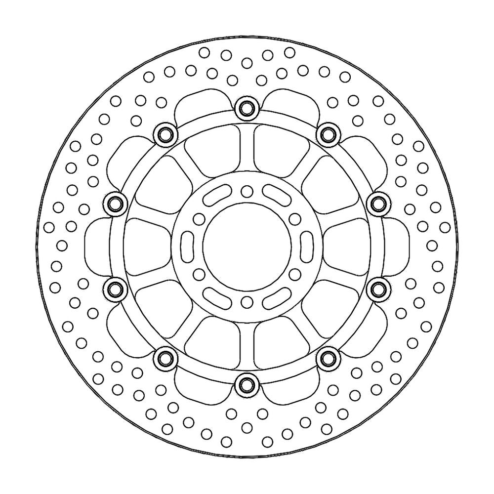 Brake Disc Road Halo - Floating - Front - Ktm: 950 Smr/smt, 990 Smr/smt/abs - Grafite Offroad