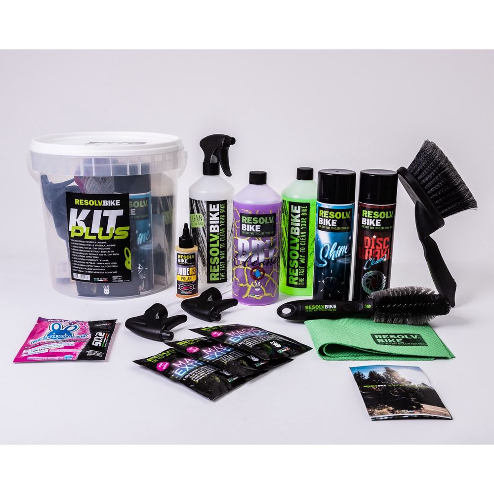 Motorcycle and Bicycle Cleaning Kit Plus - Grafite Offroad
