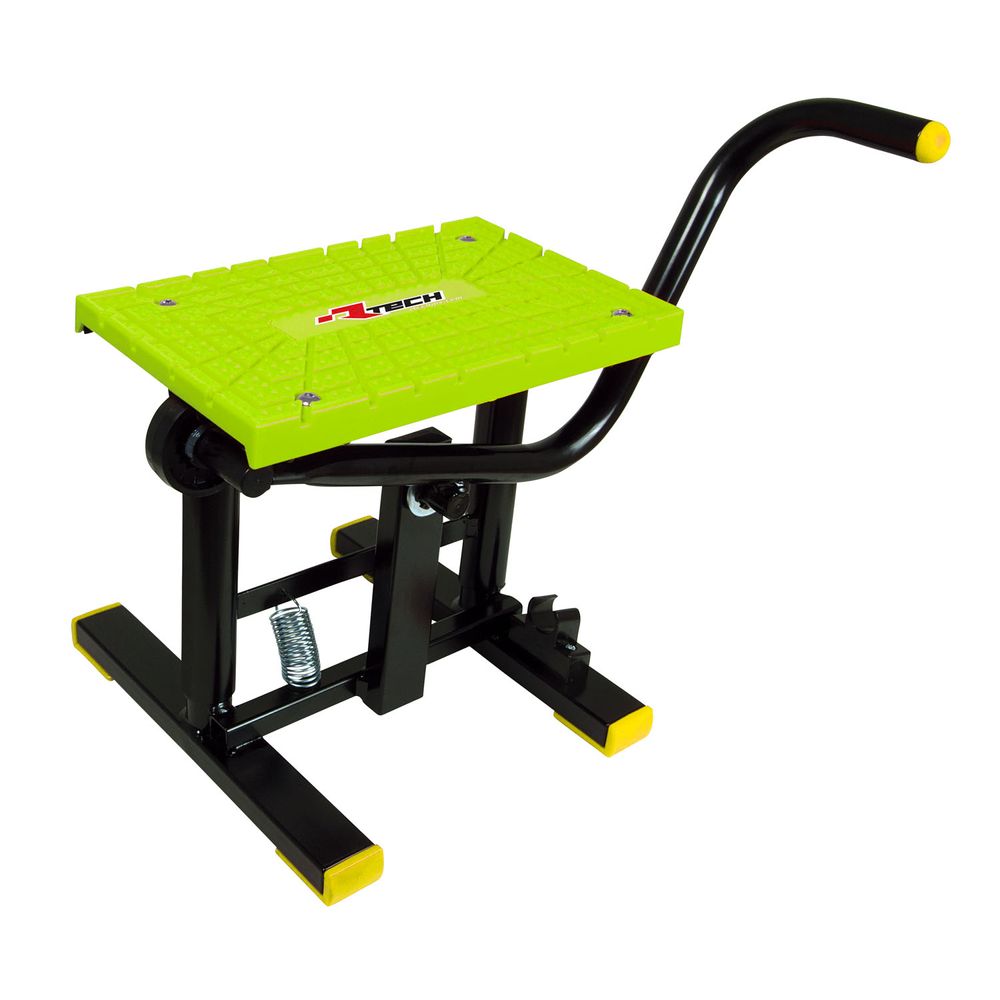 Foot Lift Bike Stand Cross Tpu Plate Black-neon Yellow Universal - Grafite Offroad