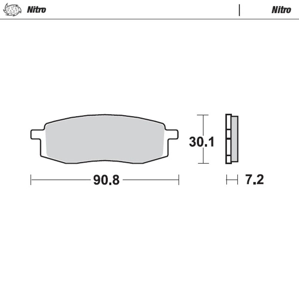 Brake Pads Nitro - Front - Grafite Offroad