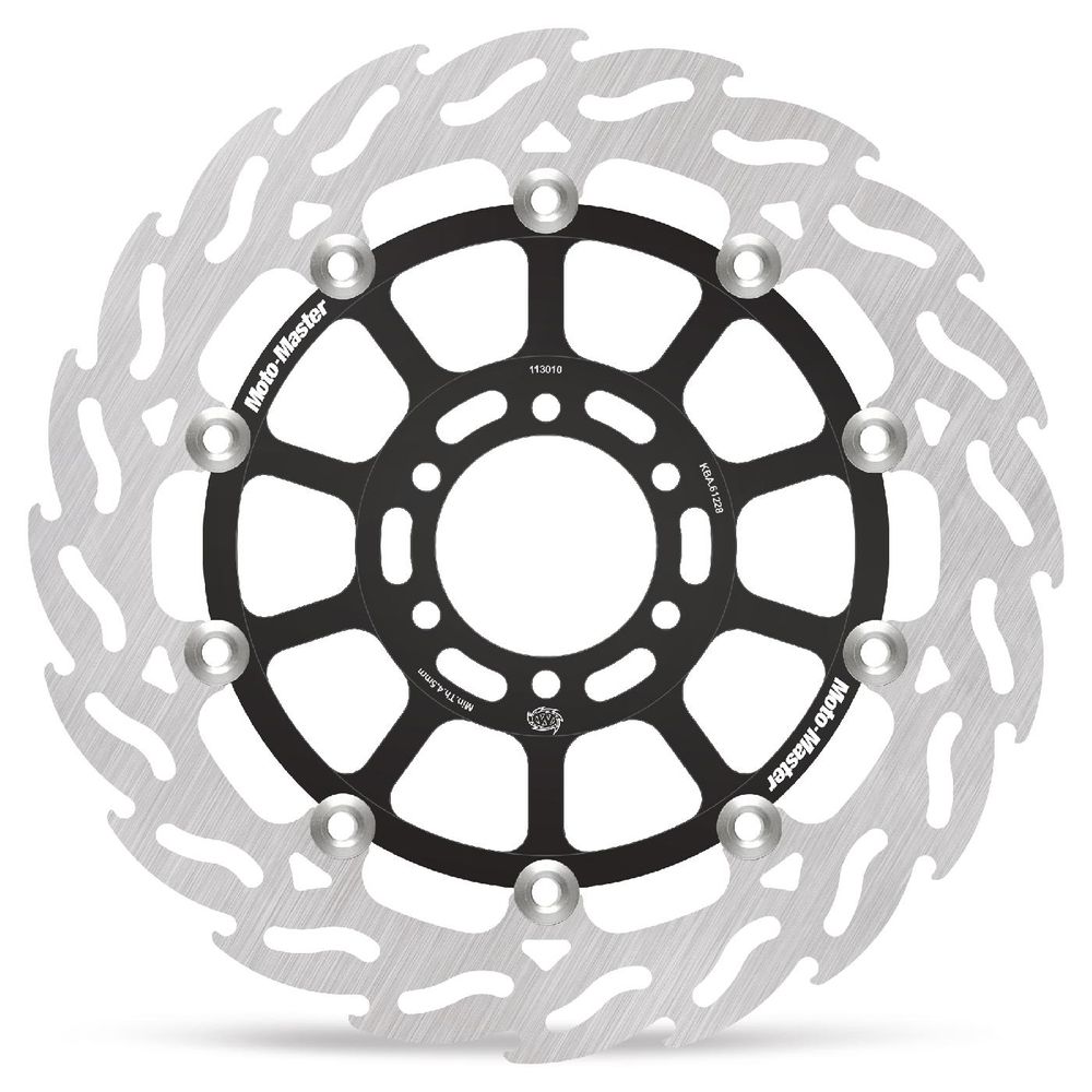 Brake Disc Road Flame - Floating - Front Left - Yamaha: Fz(r) 600, Tdm 850, R1-z 250 - Grafite Offroad