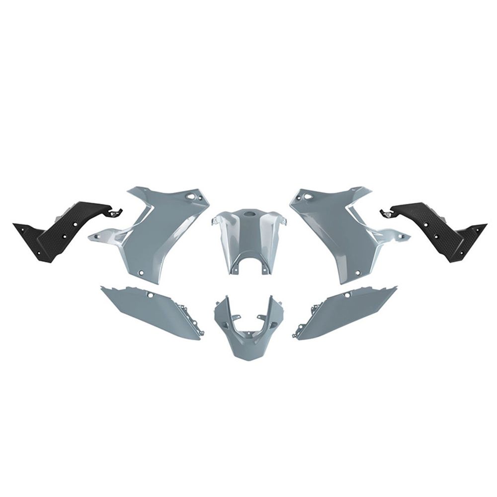 Yamaha T7 Revolution Plastics Kit Light Grey Black (5 Pcs) - Grafite Offroad