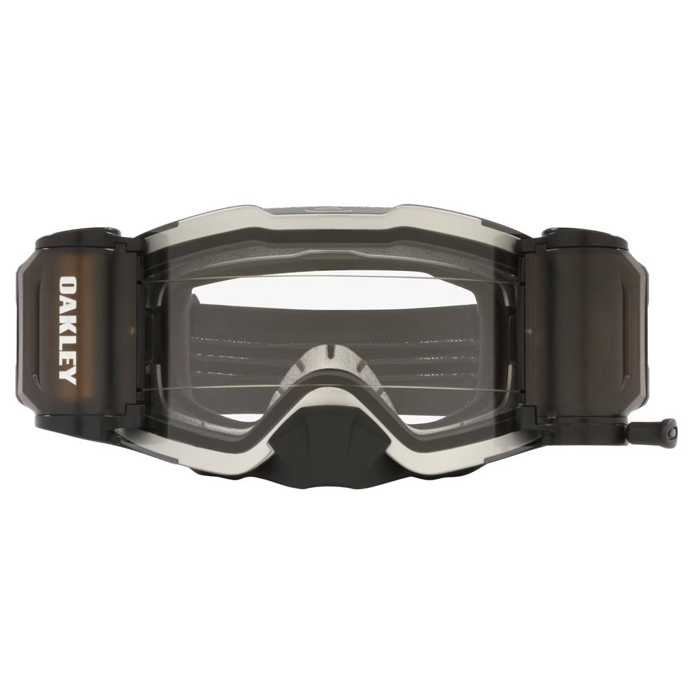 FRONT LINE Goggles, Tuff B. Black, Clear Roll-Off