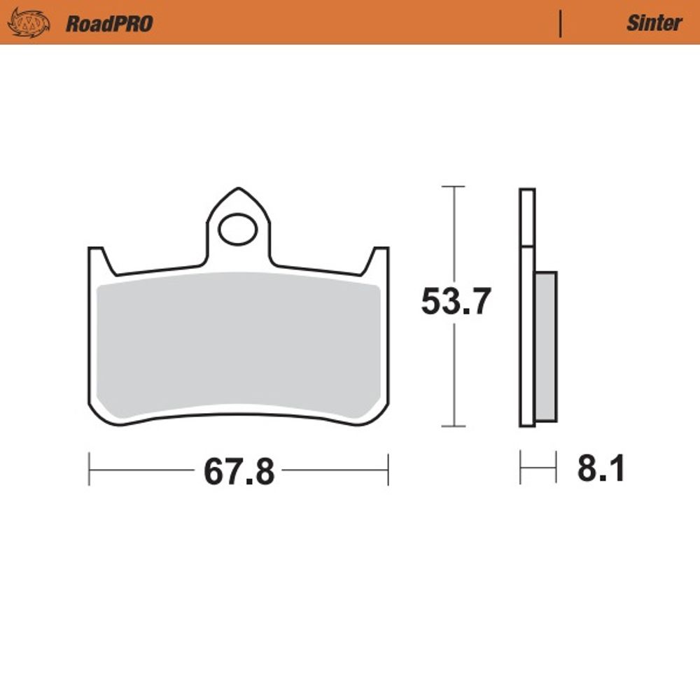 Brake Pads Roadpro Sinter - Front - Grafite Offroad