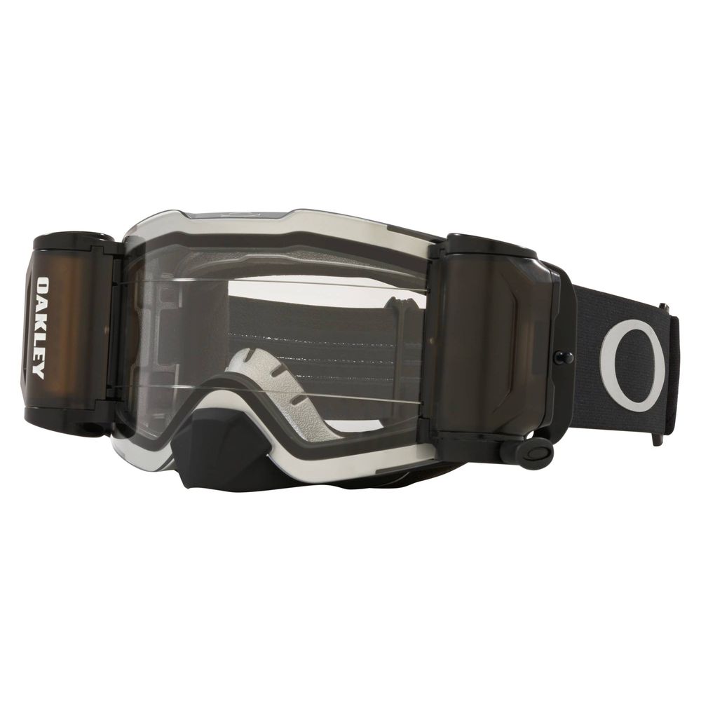 FRONT LINE Goggles, Tuff B. Black, Clear Roll-Off