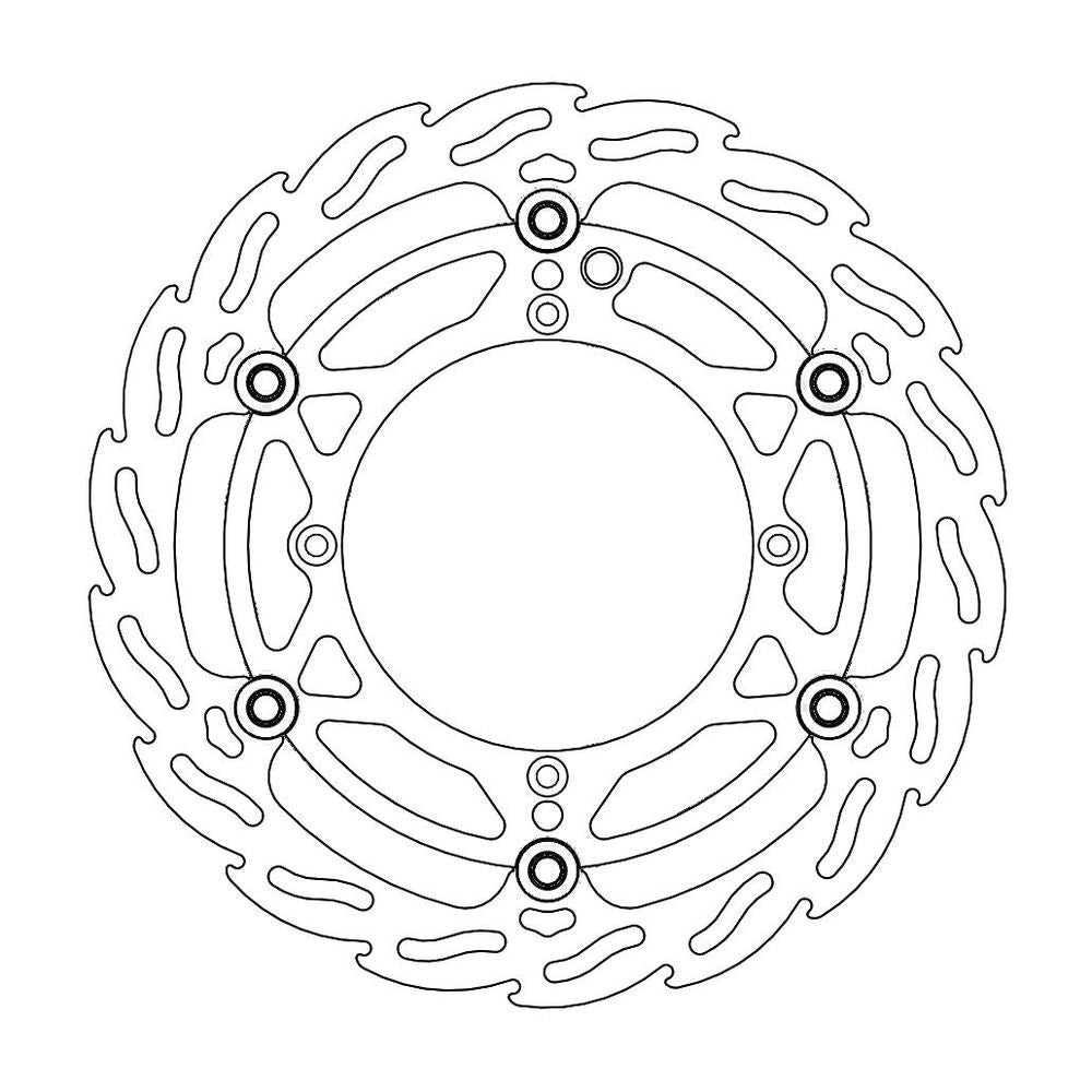 Brake Disc Off-road Flame Mx - Front - &Oslash;270mm - Floating - Husqvarna - Grafite Offroad