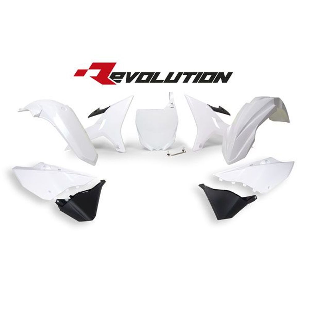 Replacement Plastics Kit 6 Pcs Includes Fende White - Grafite Offroad