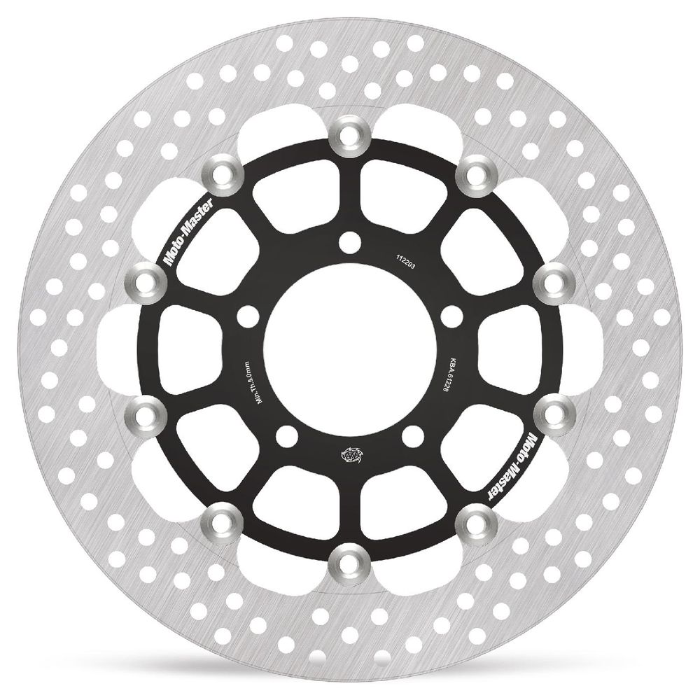 Brake Disc Road Halo Racing - Floating - Front - Kawasaki: Zx-10r Ninja/abs, Gtr1400/abs, Zzr1400/abs - Grafite Offroad