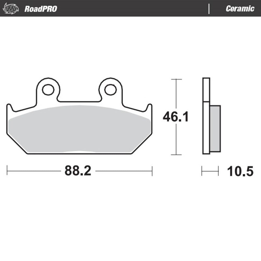 Brake Pads Roadpro Ceramic - Front - Grafite Offroad