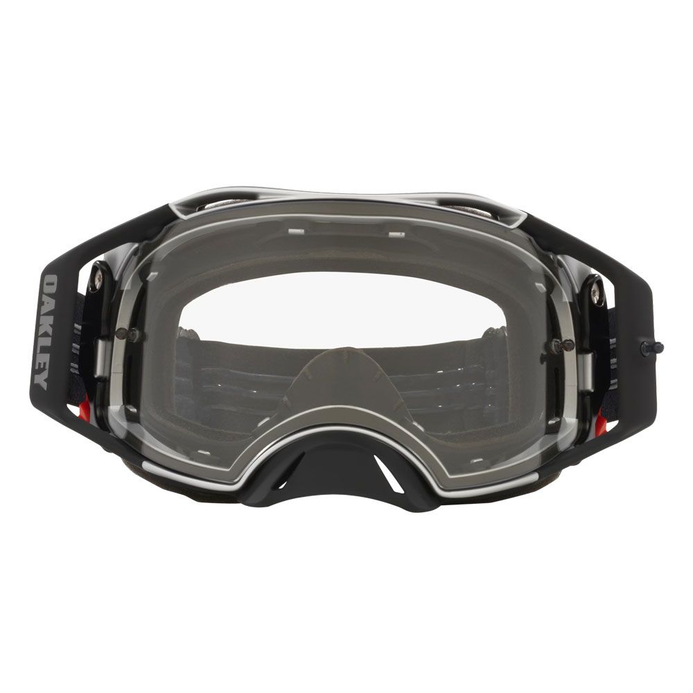 Maschera Airbrake MX, Fascia Tuff Blocks Nero , Lente Trasparente