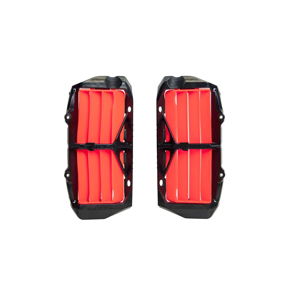 Oversize Reinforced Radiator Louvers Sx-dx Neon Orange Replica Ktm - Grafite Offroad