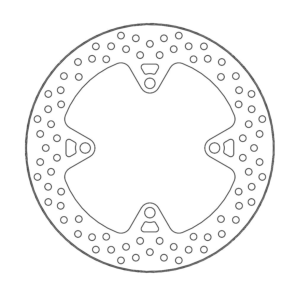 Brake Disc Road Halo - Rear - Kawasaki: Z750/r/abs, Z1000sx/abs, Zzr1400/abs (6mm Disc) - Grafite Offroad
