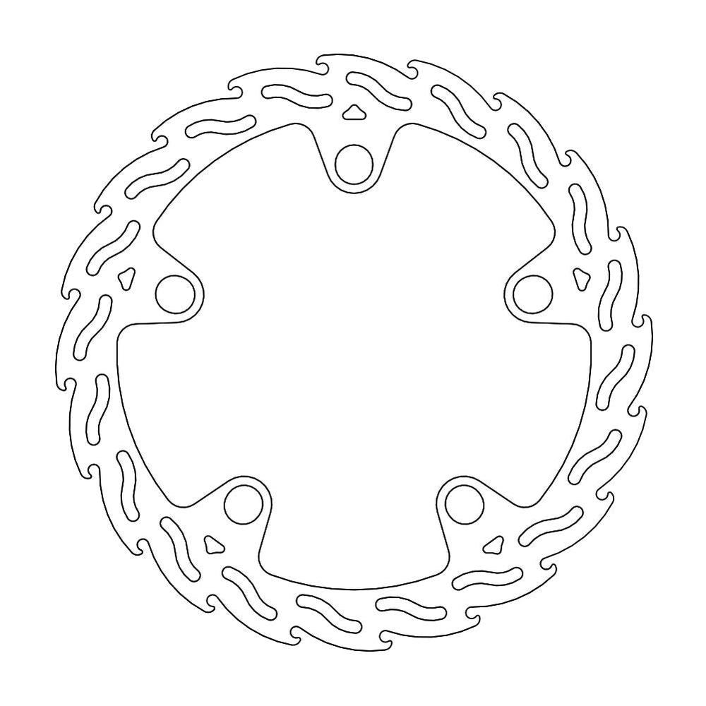 Brake Disc Road Flame - Front Right - Honda: Vfr1200x Crosstourer - Grafite Offroad