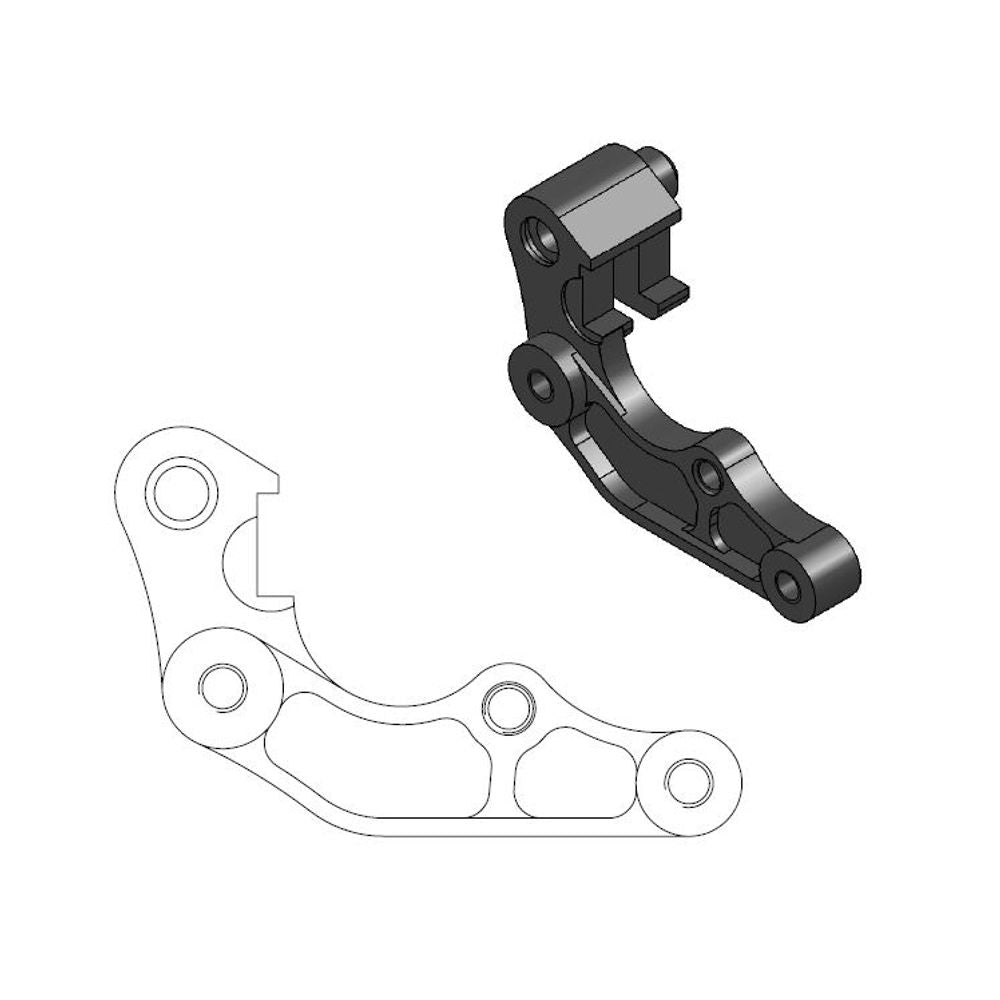 Off-road Brake Caliper Adapter 260mm Rotor - Yamaha - Grafite Offroad