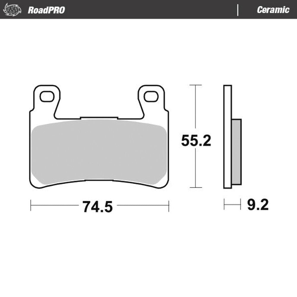 Brake Pads Roadpro Ceramic - Front - Grafite Offroad