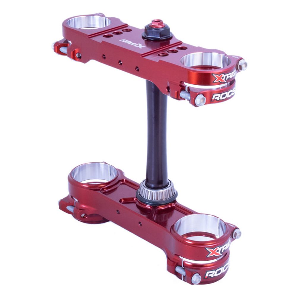 Triple Clamp Xtrig Rocs Pro Browne Bronze Color Kit M12 Up-down Axle Ktm Sx Sxf 23-.. Husqvarna Fc Tc 23-.. Offset 22-24 - Grafite Offroad