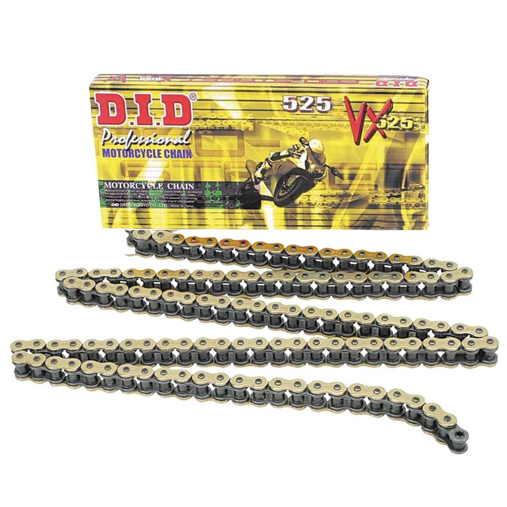 Did 525 Vx3 Chain X-Ring 525 Pitch 124 Links - Grafite Offroad