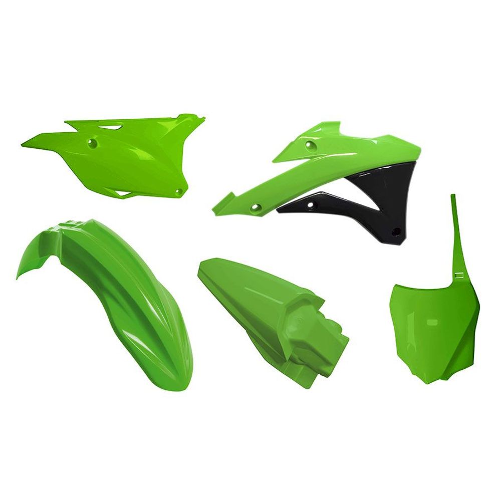 Plastics Kit 5 Pcs Green Replica Kawasaki - Grafite Offroad