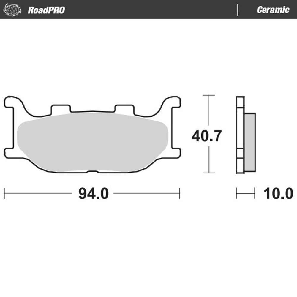 Brake Pads Roadpro Ceramic - Front and Rear - Grafite Offroad