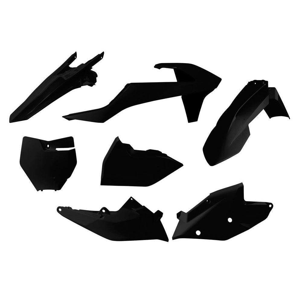 Plastics Kit 6 Pcs with Airbox Covers Black Replica Ktm - Grafite Offroad