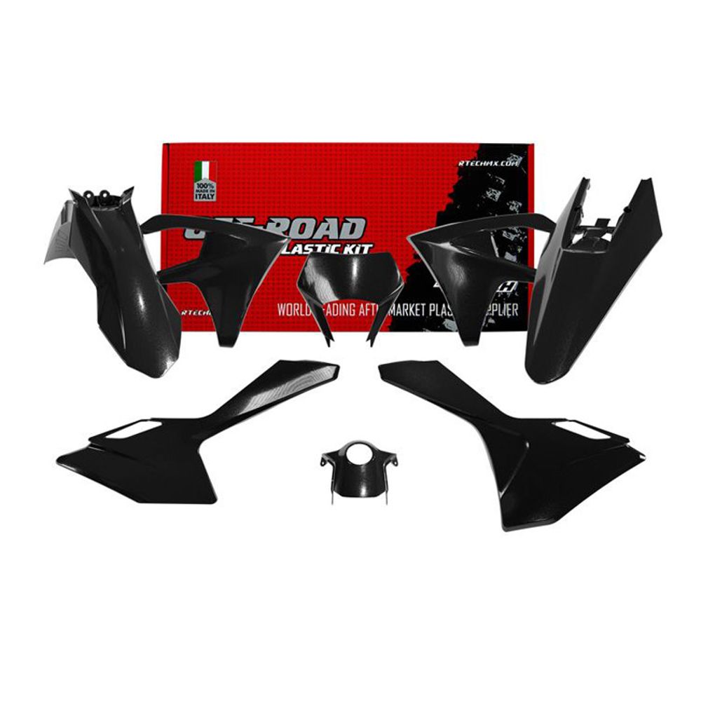 Plastics Kit 6 Pcs Black Color Gas Gas Ec/ec-f 250/300/350 24-.. - Grafite Offroad