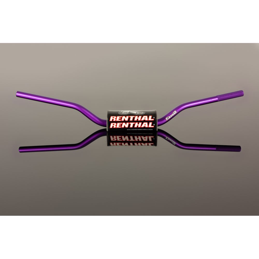 Renthal Handlebar | Fatbar | 604 Rc - Hon Crf 04-18 Kaw Kx-kxf 2006-20 | Purple - Grafite Offroad