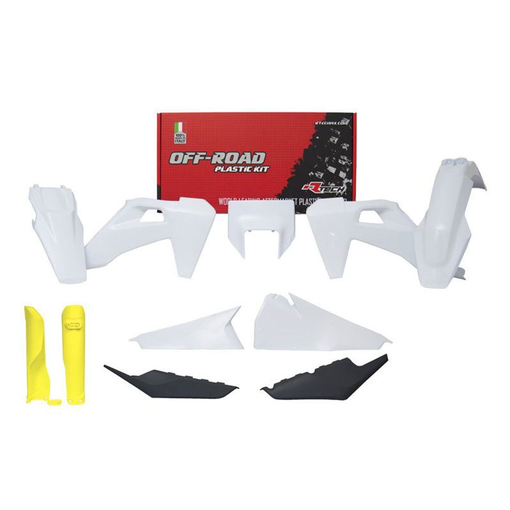 Full Plastic Kit 7 Pcs with Front Headlight Plastic &amp; Fork Protectors Replica Colour Rockstar Ed. 2022 Enduro - Grafite Offroad