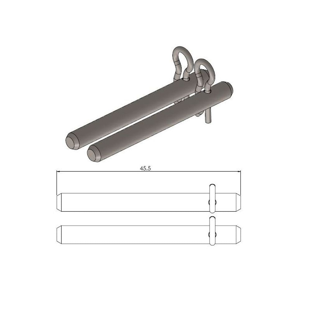 Moto-master Brake Pad Pin - Grafite Offroad