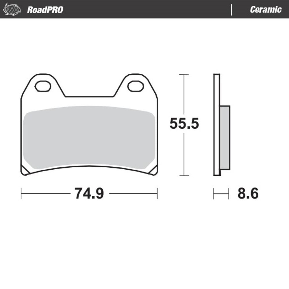 Brake Pads Roadpro Ceramic - Front - Grafite Offroad