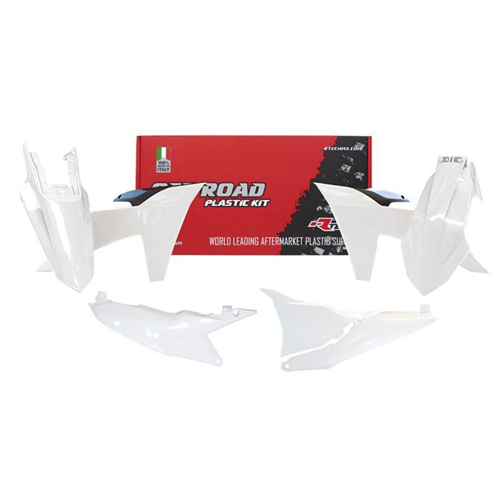 Replica Plastics Kit 5 Pcs - with Left Airbox Side Panel Bianco Black Original Six Days 2024 - Grafite Offroad