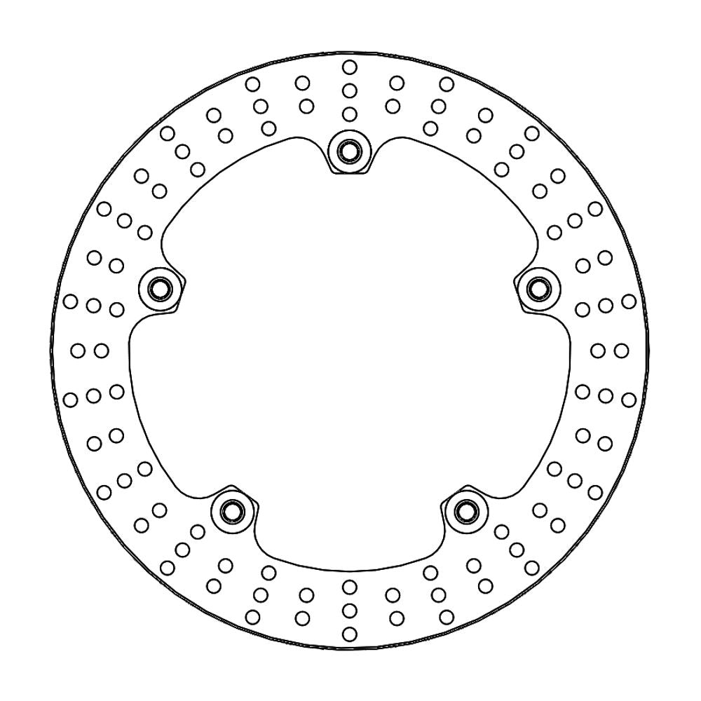 Brake Disc Road Halo - Floating - Front - Bmw: R1200gs 08/10 (k25), Adventure 08/10 (k25) (riveted) - Grafite Offroad