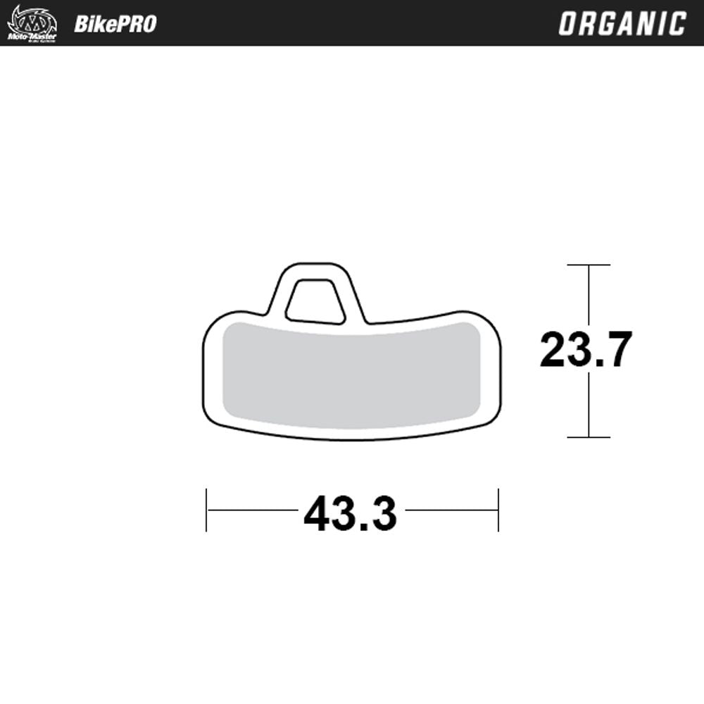 Brake Pad Bicycle Organic - Hayes Stroker Ace - Grafite Offroad