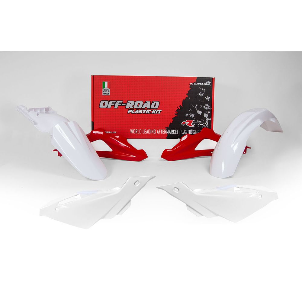 Plastics Kit 5 Pcs White-red Replica Husqvarna - Grafite Offroad