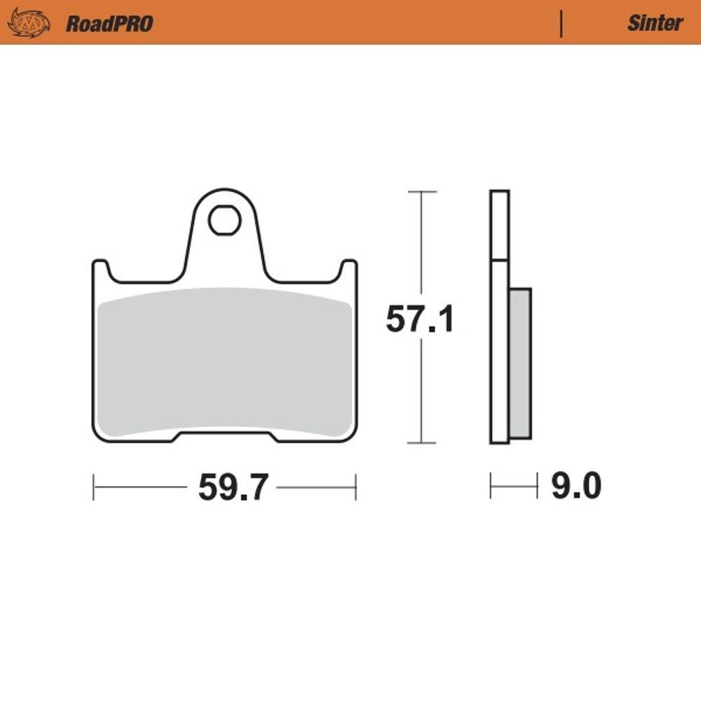 Brake Pads Roadpro Sinter - Rear - Grafite Offroad