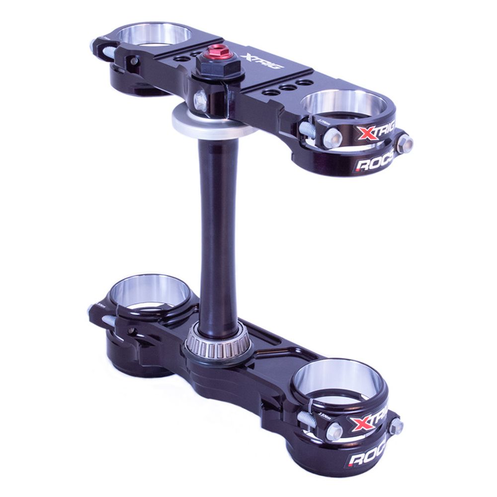 Triple Clamp Xtrig Rocs Pro Black Color Kit M12 Up-down Axle Ktm Sx Sxf 23-.. Husqvarna Fc Tc 23-.. Offset 20-22 - Grafite Offroad