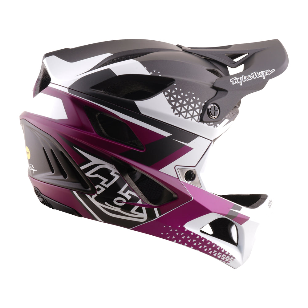 Helmet Stage 2 - Amper - / Violet - M/L Troy Lee Designs - Grafite Offroad